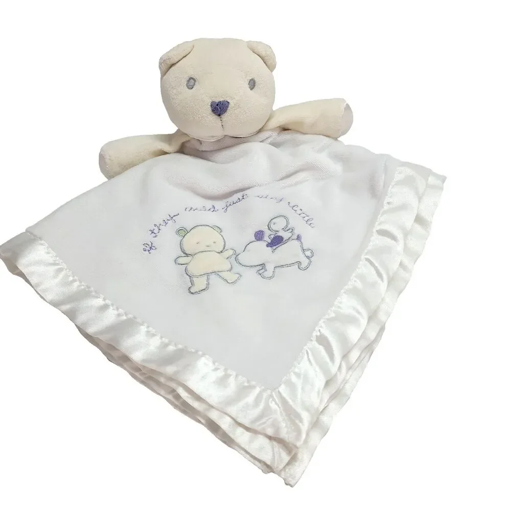 Bear Lovey Satin Trim Blanket 17